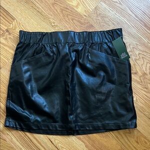 Black Leather Skirt